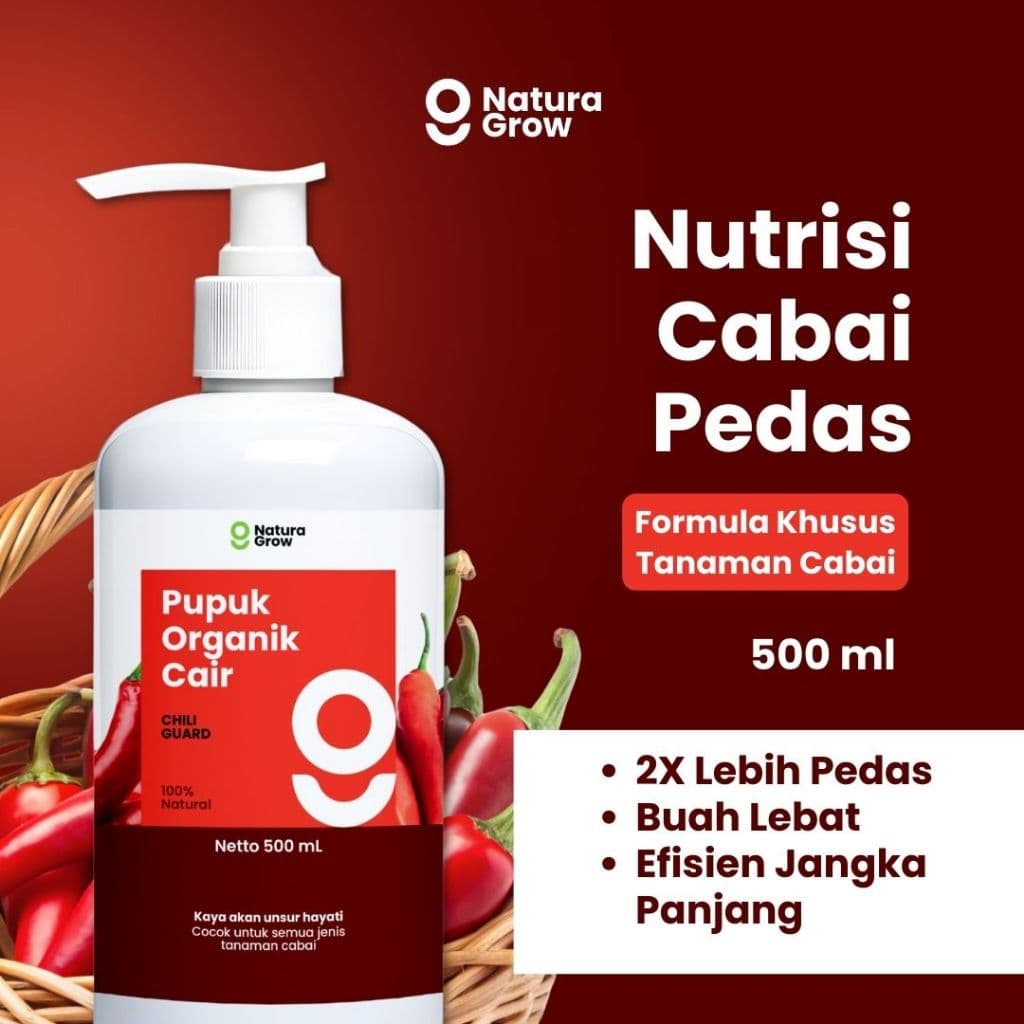 Naturagrow - Pupuk Organik Cair POC Sayuran Daun Tanaman Buah Cabai dan Bunga Varian 500ml