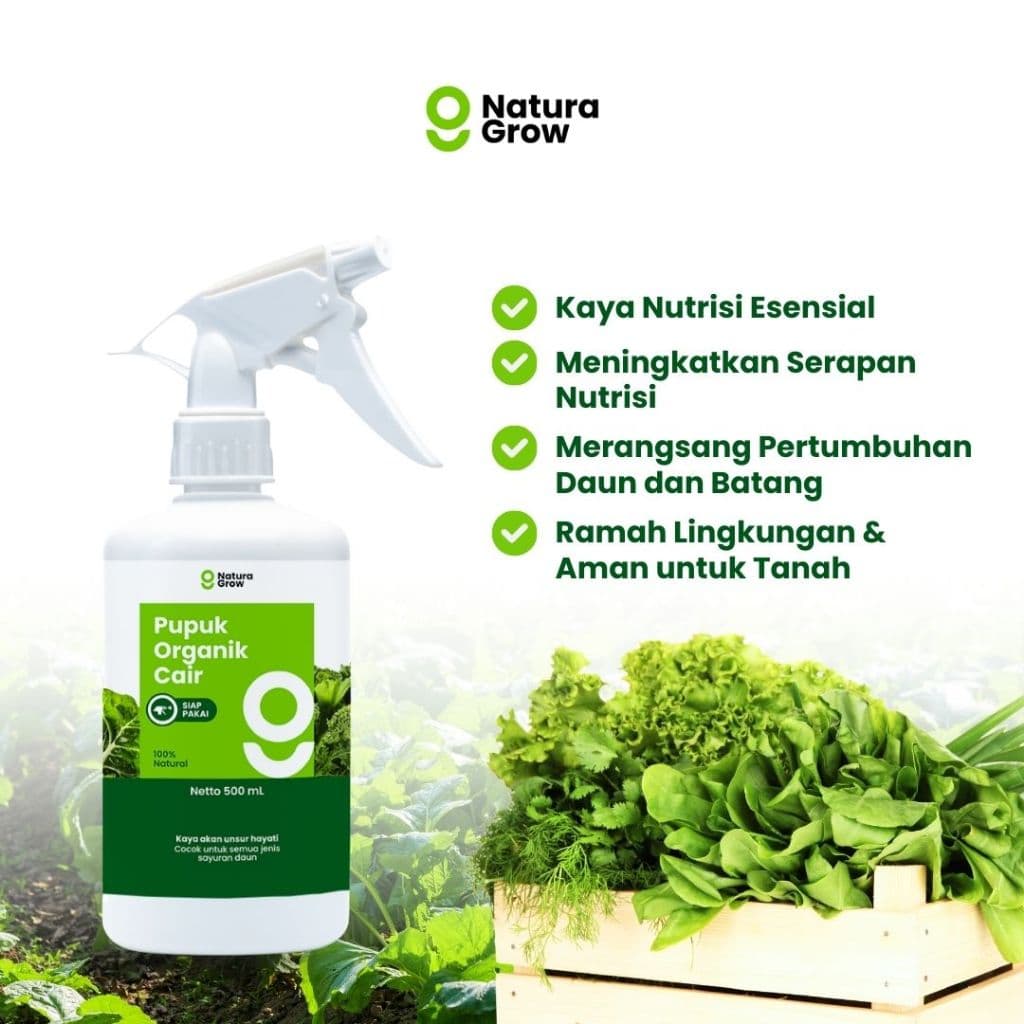 Naturagrow - Pupuk Organik Cair Siap Pakai Khusus Daun 500ml