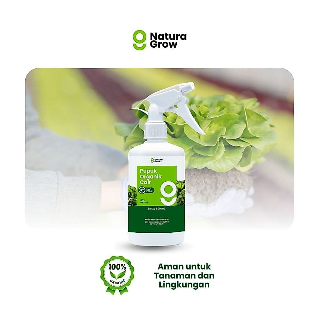 Naturagrow - Pupuk Organik Cair Siap Pakai Khusus Daun 500ml