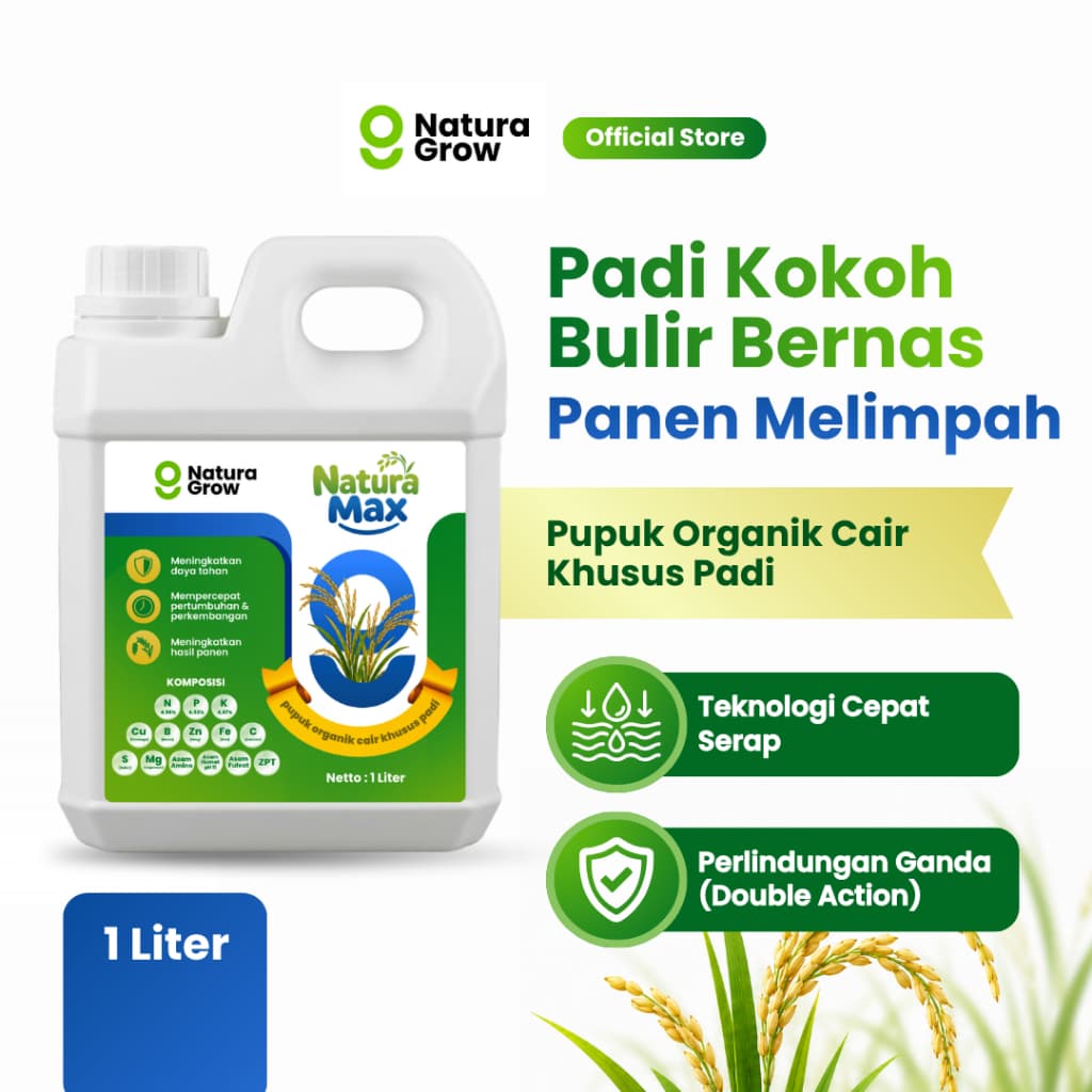 Naturagrow - NATURAMAX Rahasia Padi Hijau Royo-Royo & Bulir Berisi Maksimal