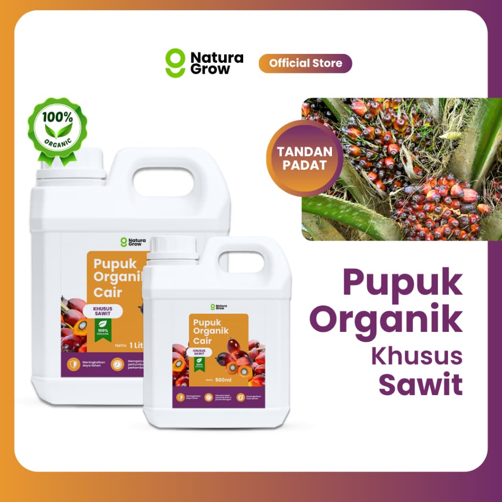 Naturagrow - Pupuk Organik Cair Sawit Sawit Subur & Produksi Maksimal